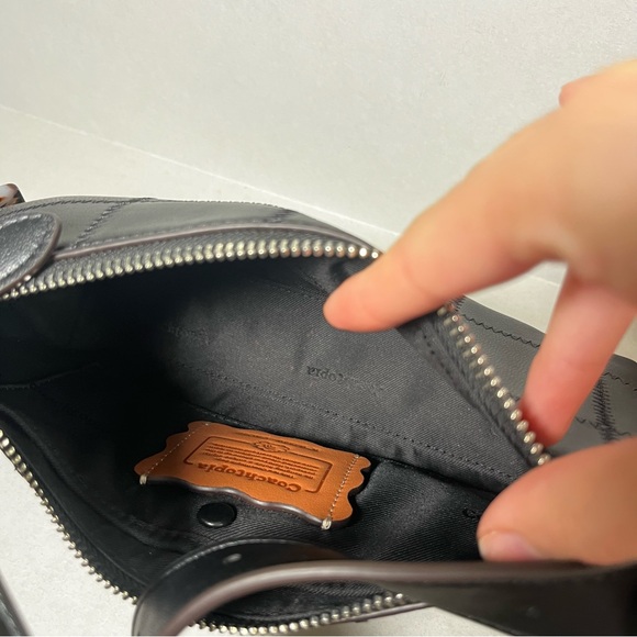 Coachtopia CAO22 Alter/Ego Small Shoulder Bag Checkerboard Upcrafted Leather - Picture 7 of 9